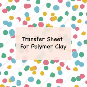Abstract Dots Transfer Sheet For Polymer Clay – Clay Dough Cutters