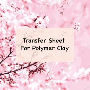 Transfer Paper #62 | polymer clay transfer sheet | Valentine